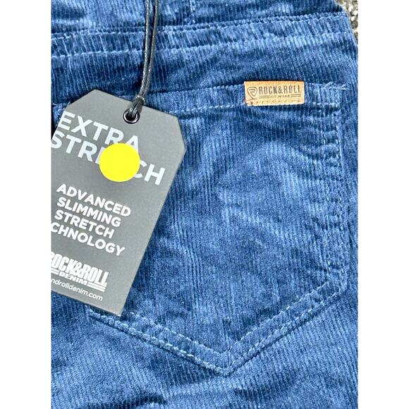 Rock And Roll Denim Bargain Bell Pants Women's 27x34 Pull On Flare Corduroy - Picture 11 of 13